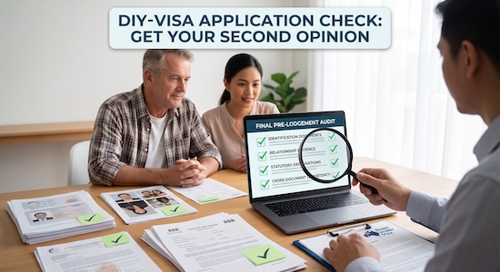 DIY Visa Check for Australian Partner VIsa applications you have prepared yourselves