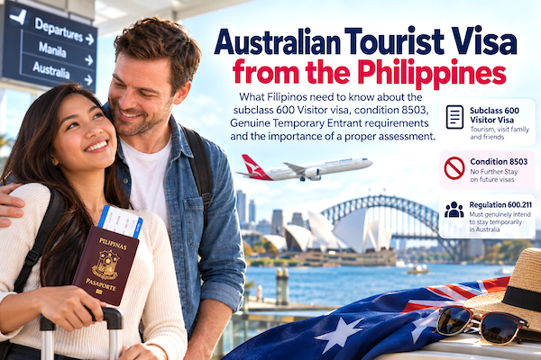 Australian Tourist Visa from the Philippines: Why a Proper Assessment Matters