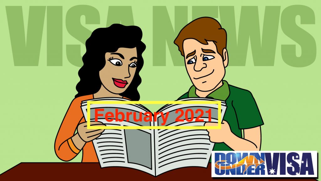 Down Under Visa Newsletter Feb 2021 – Partner Visa News